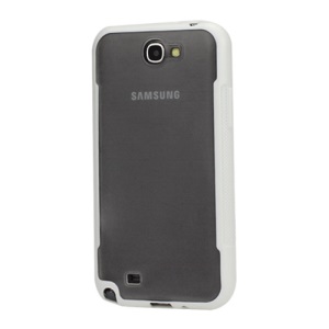 TPU and Plastic Combo Protective Case for Samsung Galaxy Note 2 / II N7100 - White