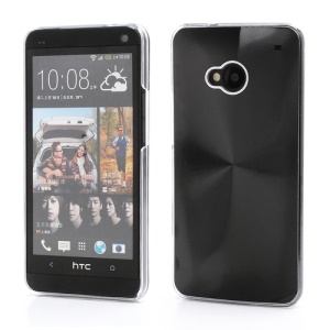 CD Veins Metal Aluminium Hard Case Shell for HTC One M7 801e - Black