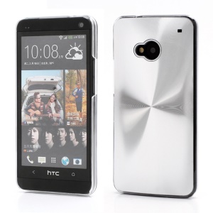 CD Veins Metal Aluminium Hard Case Shell for HTC One M7 801e - Silver