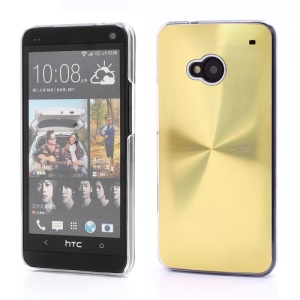 CD Veins Metal Aluminium Hard Case Shell for HTC One M7 801e - Gold