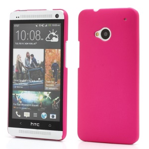 Slim Rubber Matte Hard Plastic Case Cover for HTC One M7 801e - Rose