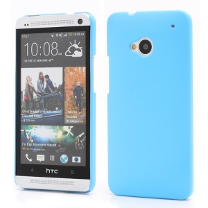 Slim Rubber Matte Hard Plastic Case Cover for HTC One M7 801e - Baby Blue