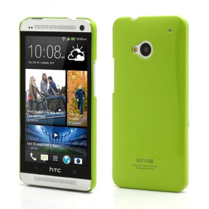 Ultra Thin Glossy SGP Plastic Case Cover for HTC One M7 801e - Green