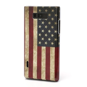 Hard Phone Case Case for LG Optimus L7 P700 P705 USA National Flag Pattern