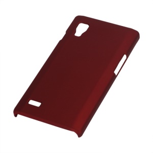 Rubberized Matte Hard Case for LG Optimus L9 P760 P765 P768 - Red