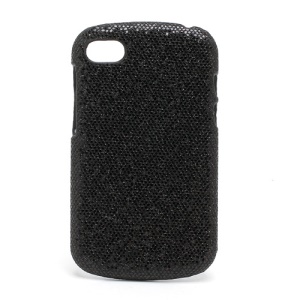 Glittery Sequins Hard Protective Case for BlackBerry Q10 - Black
