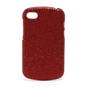 Glittery Sequins Hard Protective Case for BlackBerry Q10 - Red