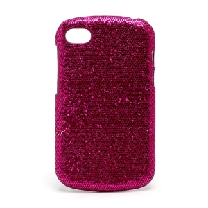 Glittery Sequins Hard Protective Case for BlackBerry Q10 - Rose