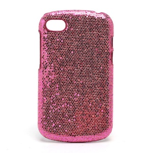 Glittery Sequins Hard Protective Case for BlackBerry Q10 - Pink