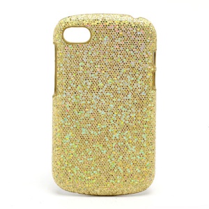 Glittery Sequins Hard Protective Case for BlackBerry Q10 - Yellow