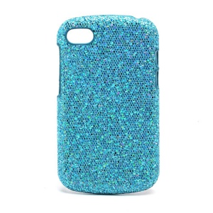 Glittery Sequins Hard Protective Case for BlackBerry Q10 - Blue