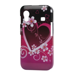 Heart Flower Hard Plastic Case for Samsung Galaxy Ace S5830