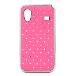 Diamond Bling Rubberized Hard Case for Samsung Galaxy Ace S5830 - Pink