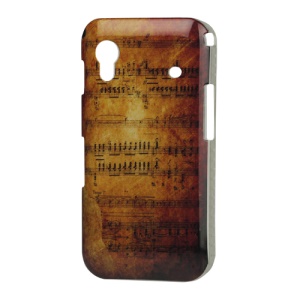 Hard Plastic Case for Samsung Galaxy Ace S5830 Antique Music Staff Score