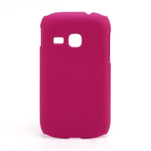 Rubberized Matte Hard Case Cover for Samsung Galaxy Young S6310 - Rose