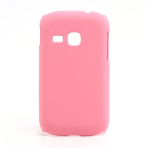 Rubberized Matte Hard Case Cover for Samsung Galaxy Young S6310 - Pink