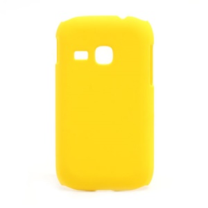 Rubberized Matte Hard Case Cover for Samsung Galaxy Young S6310 - Yellow