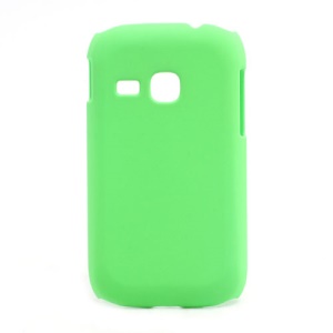 Rubberized Matte Hard Case Cover for Samsung Galaxy Young S6310 - Green