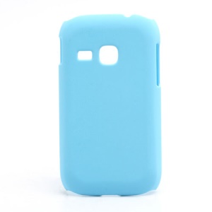 Rubberized Matte Hard Case Cover for Samsung Galaxy Young S6310 - Baby Blue
