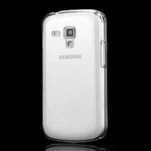 New Clear Transparent See-thru Hard Back Crystal Case for Samsung Galaxy S Duos S7562