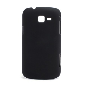Slim Rubber Matte Hard Case Cover for Samsung Galaxy Trend II Duos S7572 S7570 - Black