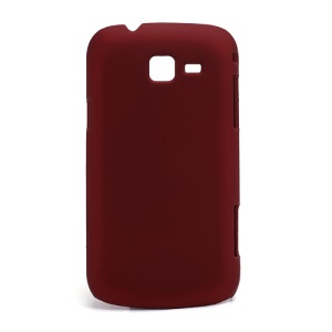 Slim Rubber Matte Hard Case Cover for Samsung Galaxy Trend II Duos S7572 S7570 - Red