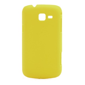 Slim Rubber Matte Hard Case Cover for Samsung Galaxy Trend II Duos S7572 S7570 - Yellow