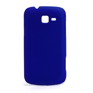 Slim Rubber Matte Hard Case Cover for Samsung Galaxy Trend II Duos S7572 S7570 - Dark Blue