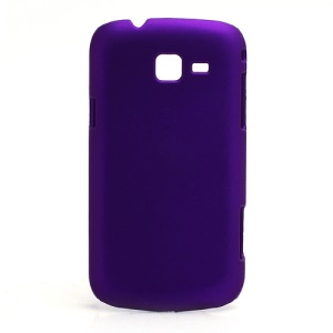 Slim Rubber Matte Hard Case Cover for Samsung Galaxy Trend II Duos S7572 S7570 - Purple