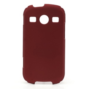 Rubberized Hard Plastic Case Cover for Samsung S7710 Galaxy Xcover 2 - Red