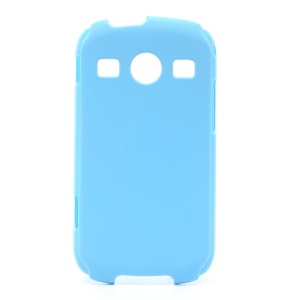 Rubberized Hard Plastic Case Cover for Samsung S7710 Galaxy Xcover 2 - Baby Blue