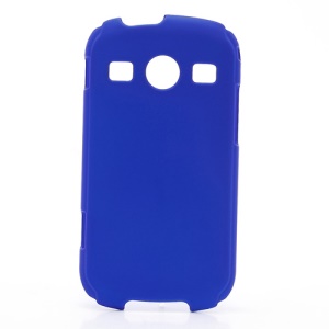 Rubberized Hard Plastic Case Cover for Samsung S7710 Galaxy Xcover 2 - Dark Blue