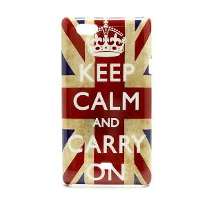 Keep Calm Union Jack Hard Case Shell for Sony Xperia Miro ST23i ST23a