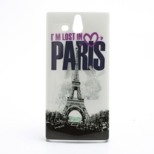Paris Eiffel Tower Glossy Hard Case for Sony Xperia U ST25a / ST25i Kumquat