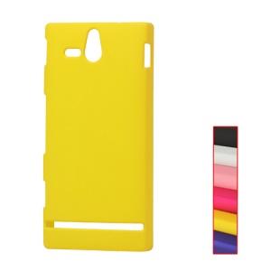 Rubberized Hard Case for Sony Xperia U ST25a / ST25i Kumquat