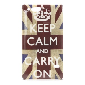 Keep Calm Union Jack Hard Case Shell for Sony Xperia Go ST27i ST27a