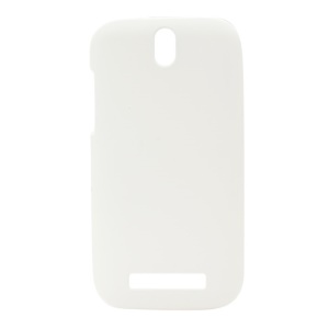 Rubberized Hard Plastic Case Shell for HTC Desire SV T326e - White