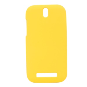 Rubberized Hard Plastic Case Shell for HTC Desire SV T326e - Yellow