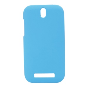 Rubberized Hard Plastic Case Shell for HTC Desire SV T326e - Light Blue