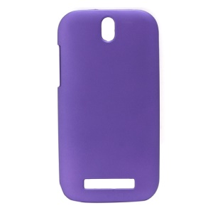 Rubberized Hard Plastic Case Shell for HTC Desire SV T326e - Purple