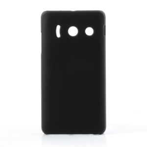 Frosted Rubberized Hard Case for Huawei Ascend Y300 U8833 - Black