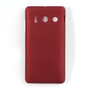 Frosted Rubberized Hard Case for Huawei Ascend Y300 U8833 - Red