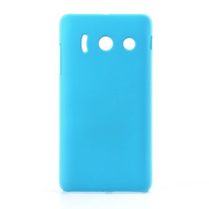 Frosted Rubberized Plastic Case for Huawei Ascend Y300 U8833 - Baby Blue