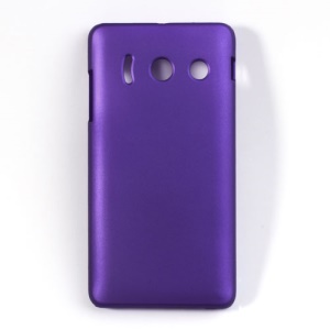 Frosted Rubberized Plastic Case Cover for Huawei Ascend Y300 U8833 - Purple