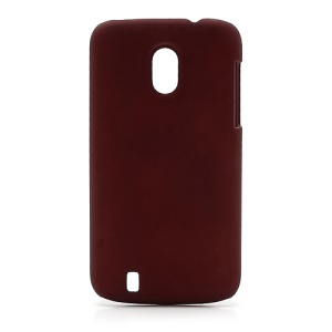 Frosted Rubberized Plastic Case Cover for ZTE V889M Blade 3 III - Red