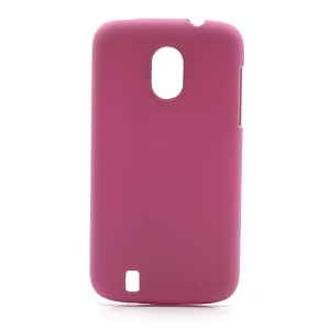 Frosted Rubberized Plastic Case Shell for ZTE V889M Blade 3 III - Rose