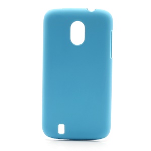 Frosted Rubberized Plastic Case Cover for ZTE V889M Blade 3 III - Baby Blue