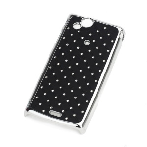 Starry Sky Diamond Plating Hard Case for Sony Ericsson Xperia Arc X12 / Arc S LT18i - Black