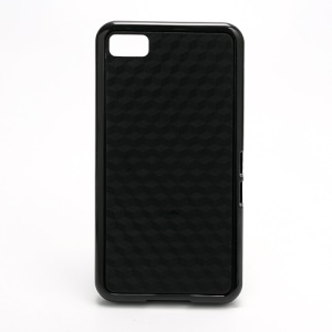 Cube Design TPU & Plastic Hybrid Case for BlackBerry Z10 BB 10 - Black