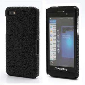 Glittery Paillette Chic Protective Hard Case Shell for BlackBerry Z10 BB 10 - Black
